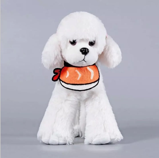 KFX-6977213 Knit Saliva Towel Scarf for Dogs and Cats, Adjustable Size 28-64cm, Suitable for All Seasons