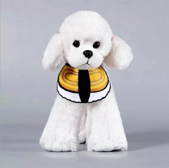 KFX-6977213 Knit Saliva Towel Scarf for Dogs and Cats, Adjustable Size 28-64cm, Suitable for All Seasons