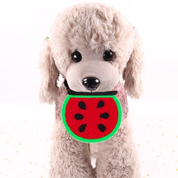 KFX-6977213 Knit Saliva Towel Scarf for Dogs and Cats, Adjustable Size 28-64cm, Suitable for All Seasons
