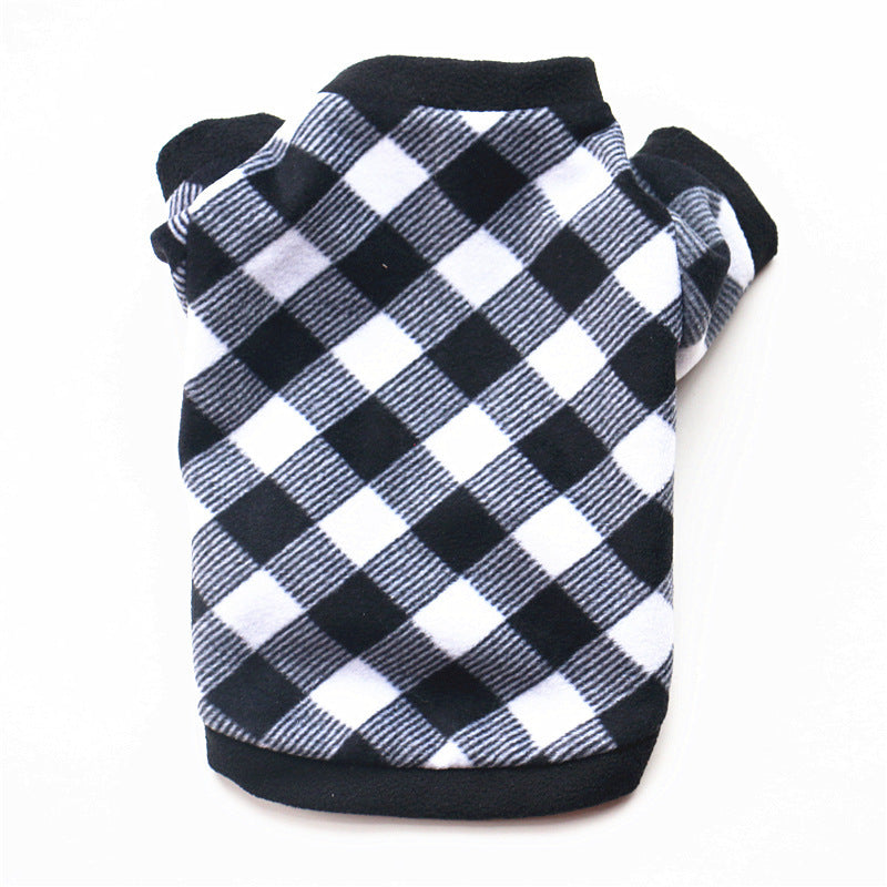 KFX-6979901 Warm Polar Fleece Hoodie for Pets - Autumn and Winter Clothing in Multiple Stylish Designs