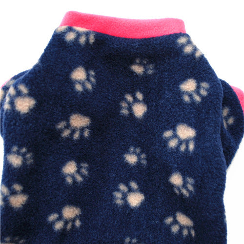 KFX-6979901 Warm Polar Fleece Hoodie for Pets - Autumn and Winter Clothing in Multiple Stylish Designs