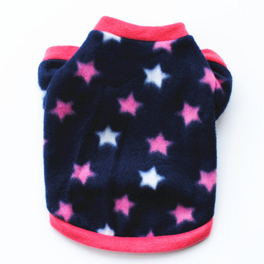 KFX-6979901 Warm Polar Fleece Hoodie for Pets - Autumn and Winter Clothing in Multiple Stylish Designs