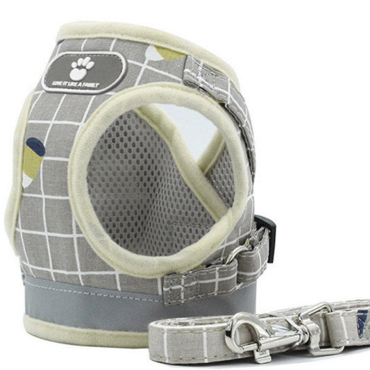 KFX-6980413 Adjustable Reflective Cat and Dog Traction Walking Rope - Multiple Colors and Sizes Available