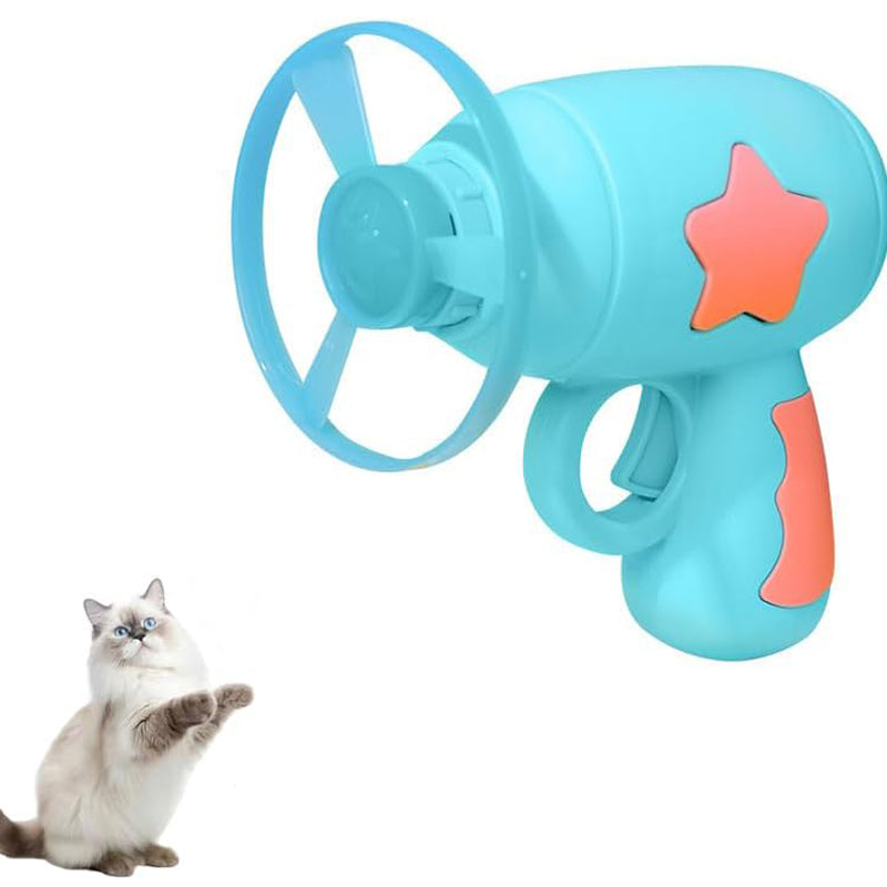 KFX-6982077 Interactive Spinning Frisbee Toy for Cats – Fun Indoor Play for Your Feline Friend