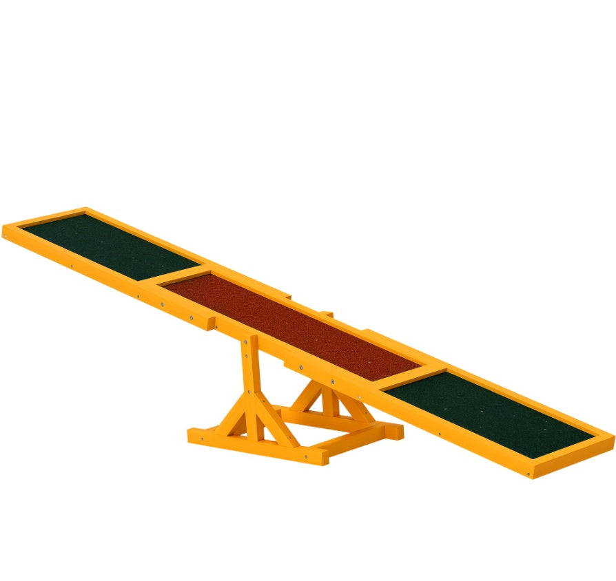 KFX-6985405 Wooden Dog Agility Seesaw for Training and Exercise, Weather-Resistant, 71 Inches Long