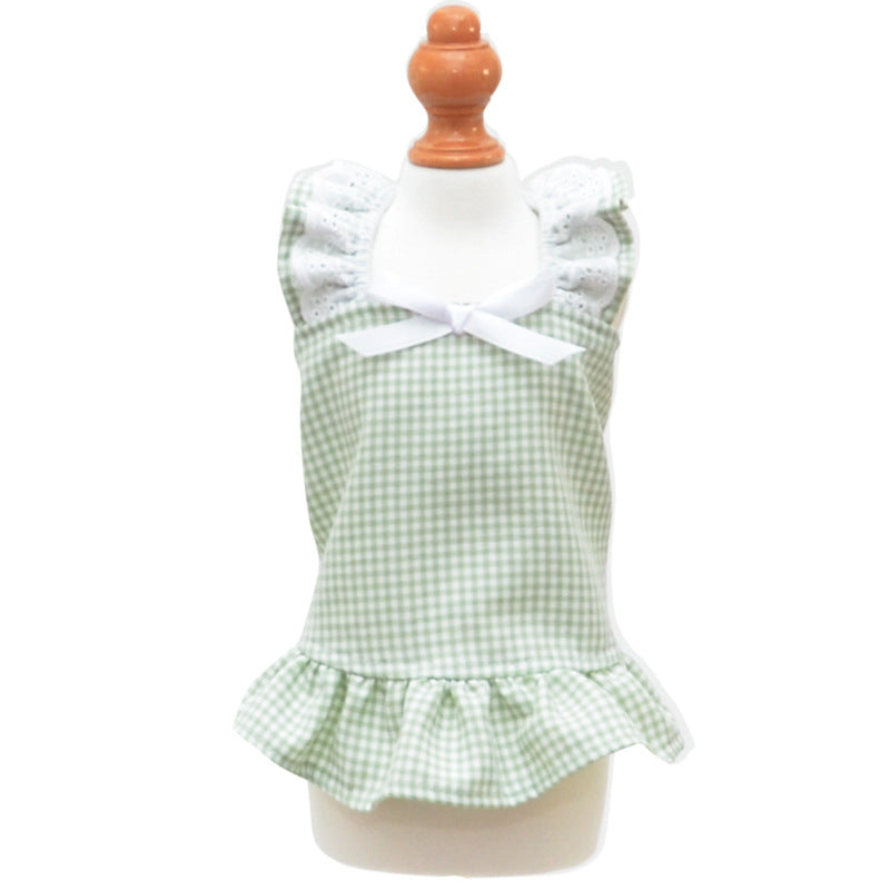 KFX-6986941 Cute Dog and Cat Skirt Vest with Sunscreen Protection in Various Colors and Sizes