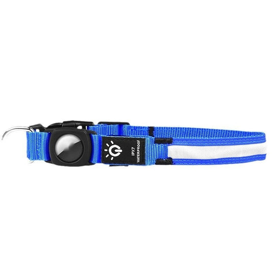 KFX-6988349 Waterproof LED Pet Collar with Luminous Fiber and Color Options for All Seasons