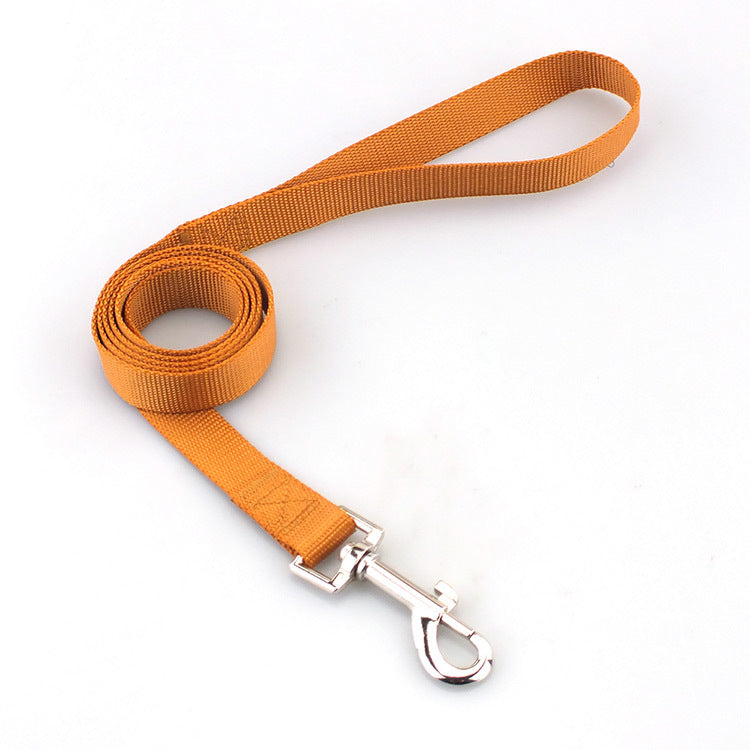 KFX-6990141 Durable Solid Color Nylon Dog Leash - Multiple Color Options Available