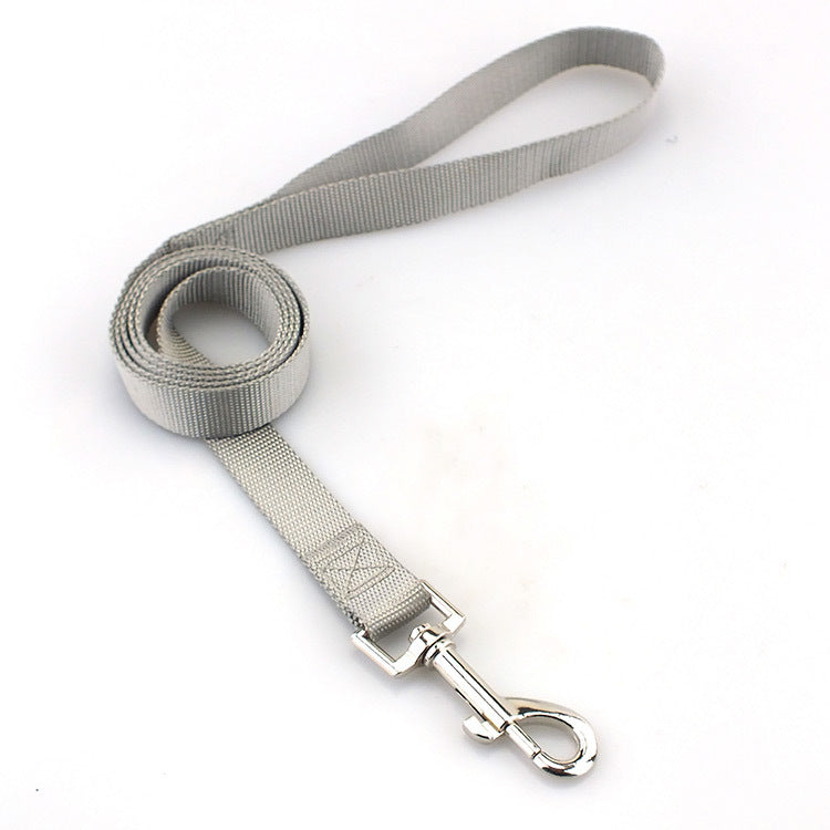 KFX-6990141 Durable Solid Color Nylon Dog Leash - Multiple Color Options Available