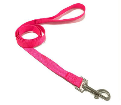 KFX-6990141 Durable Solid Color Nylon Dog Leash - Multiple Color Options Available