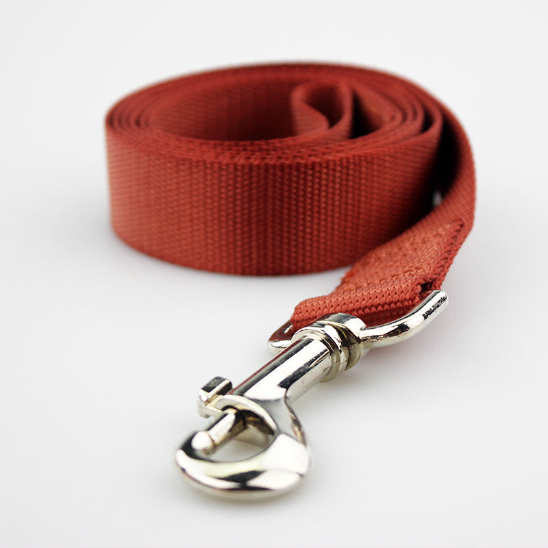 KFX-6990141 Durable Solid Color Nylon Dog Leash - Multiple Color Options Available
