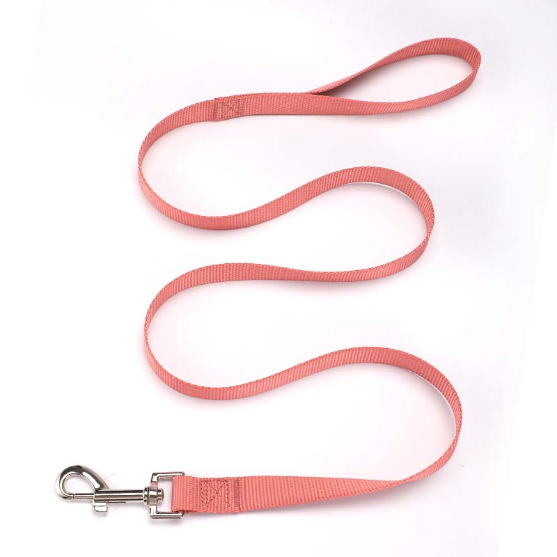 KFX-6990141 Durable Solid Color Nylon Dog Leash - Multiple Color Options Available