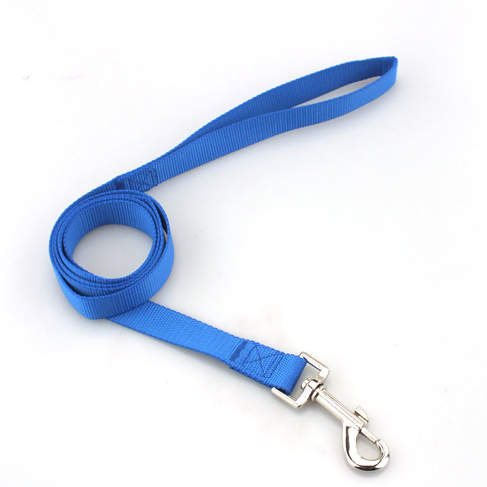 KFX-6990141 Durable Solid Color Nylon Dog Leash - Multiple Color Options Available