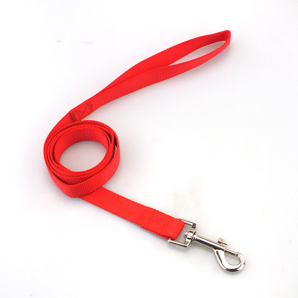 KFX-6990141 Durable Solid Color Nylon Dog Leash - Multiple Color Options Available