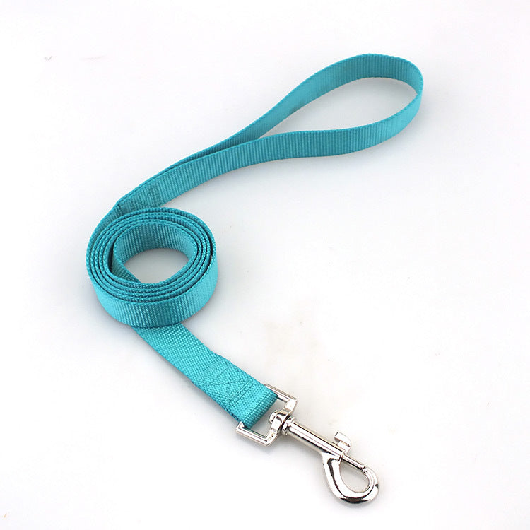 KFX-6990141 Durable Solid Color Nylon Dog Leash - Multiple Color Options Available