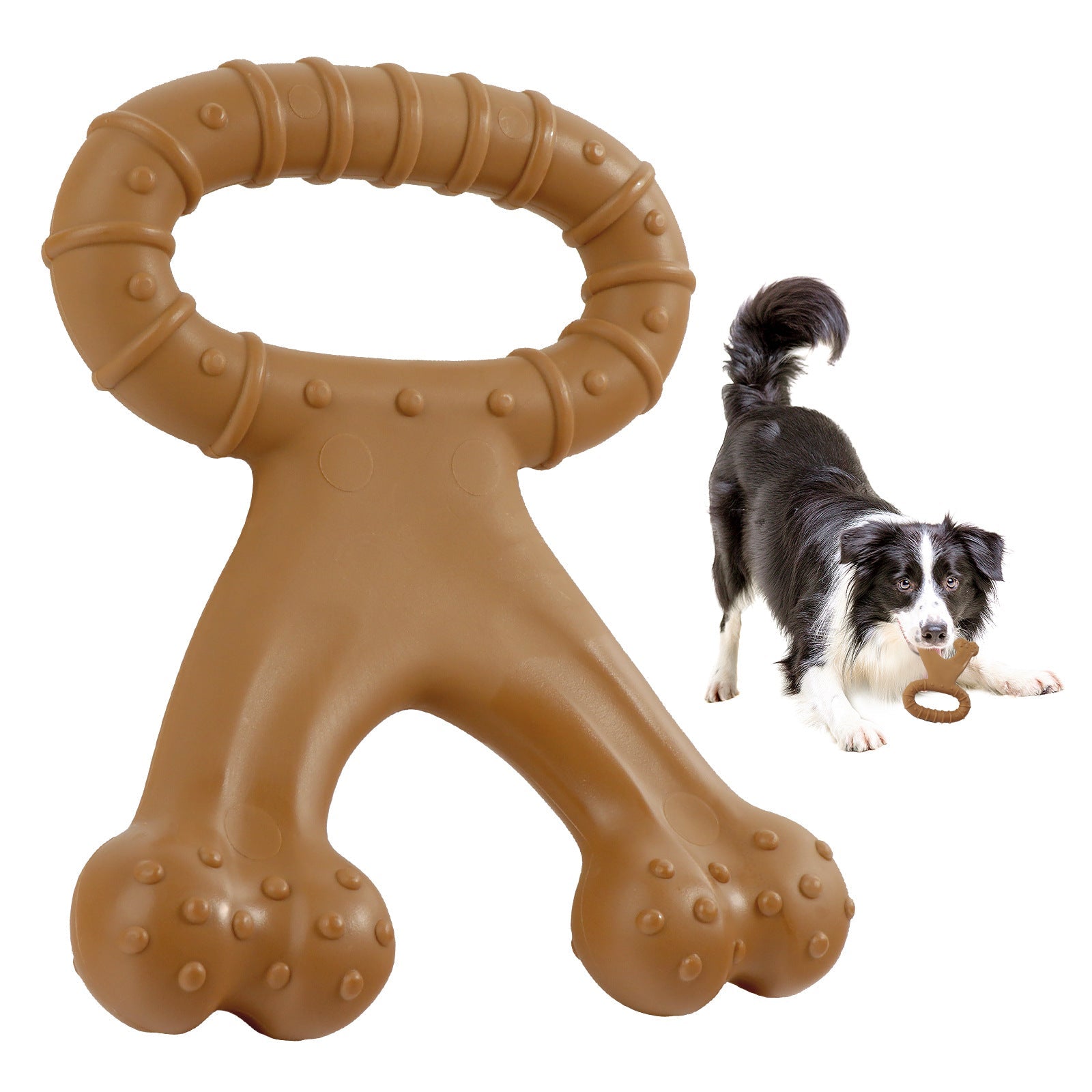 KFX-6994749 Durable Nylon Chewing Toy for Dogs - Molar Interactive Design