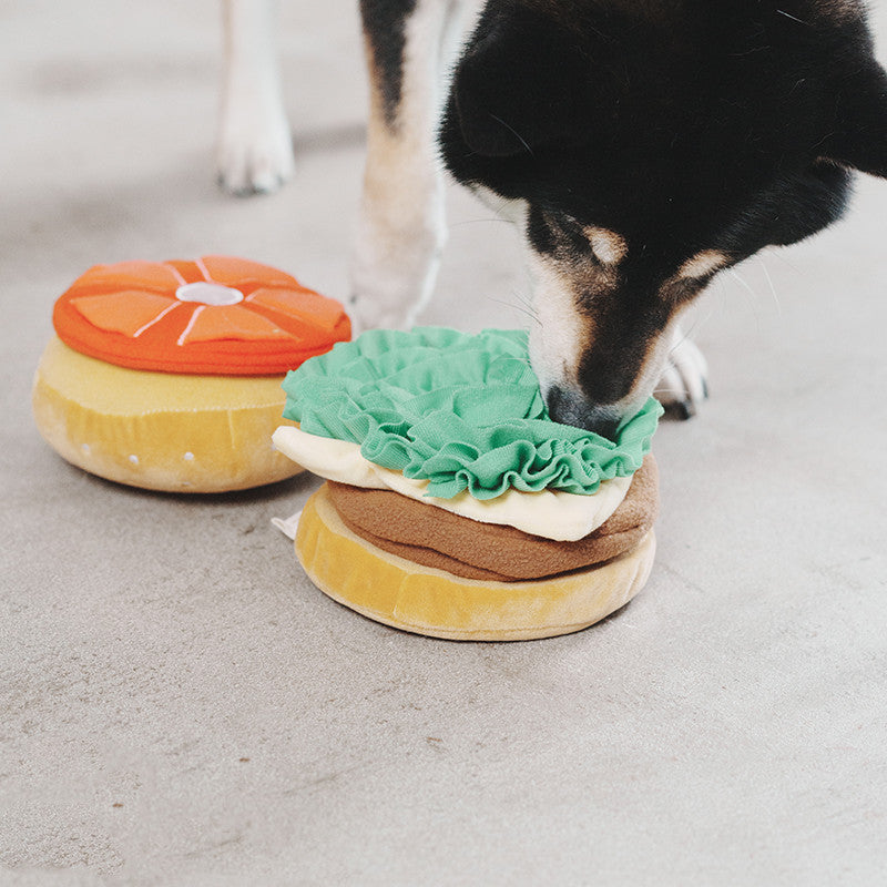 KFX-6996925 Educational Sniffing Stress Relief Toy Ball for Dogs - Washable Polyester & EVA