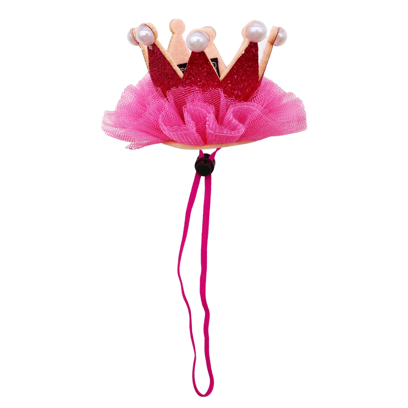 KFX-7000637 Princess Style Mesh Dog Crown Birthday Hat in Multiple Colors