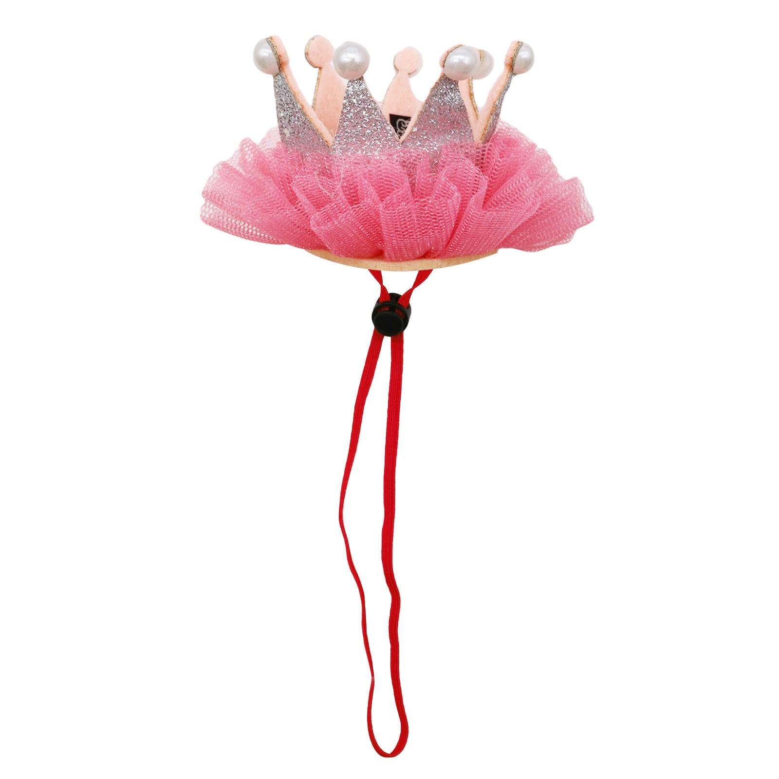 KFX-7000637 Princess Style Mesh Dog Crown Birthday Hat in Multiple Colors