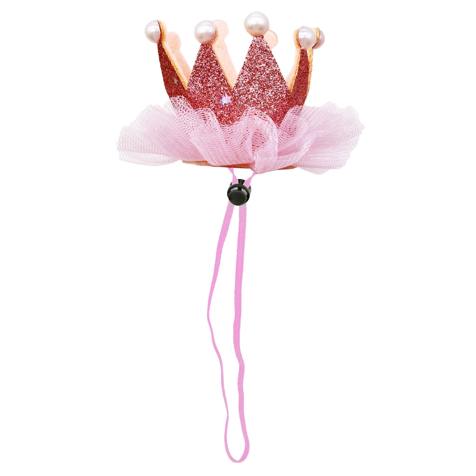 KFX-7000637 Princess Style Mesh Dog Crown Birthday Hat in Multiple Colors