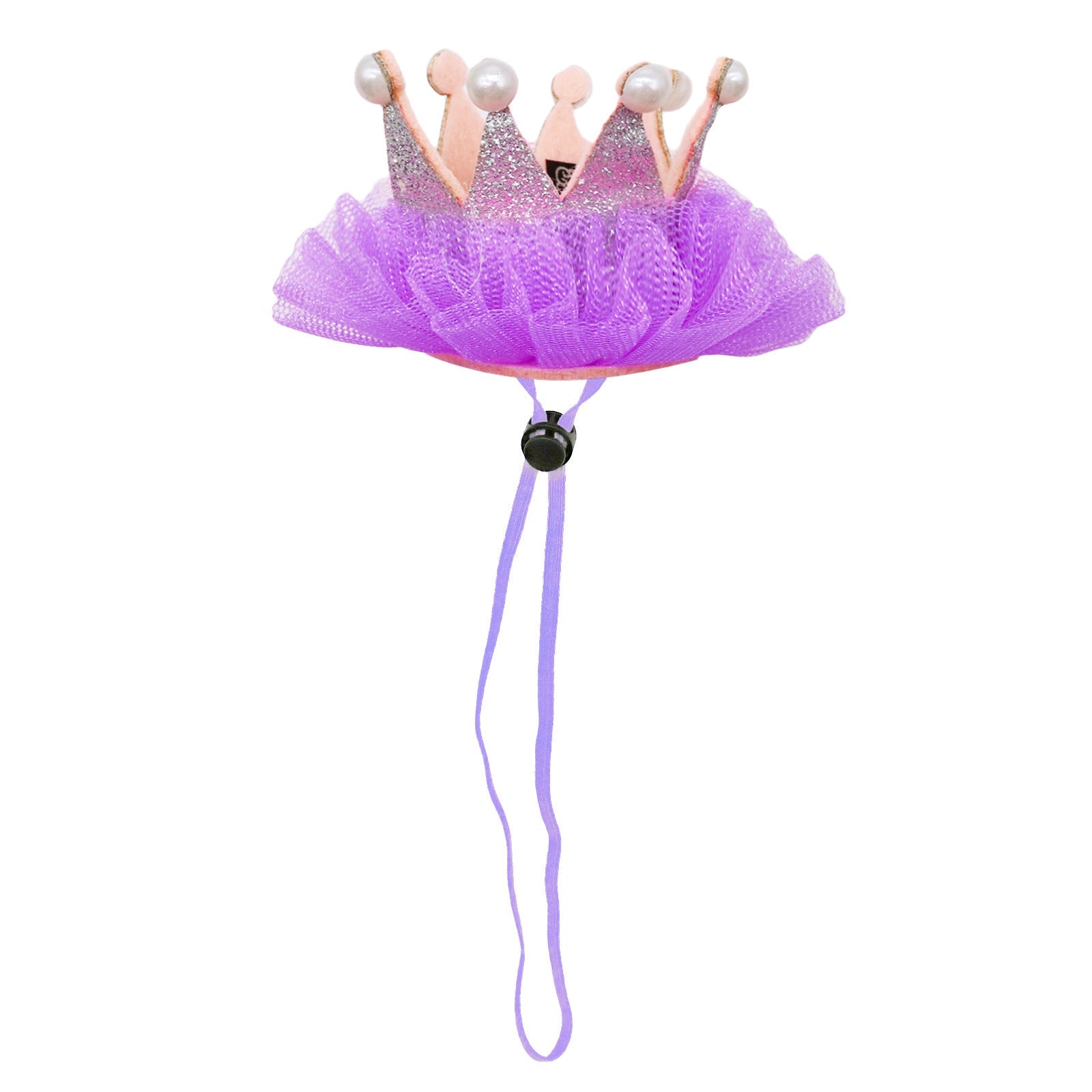 KFX-7000637 Princess Style Mesh Dog Crown Birthday Hat in Multiple Colors