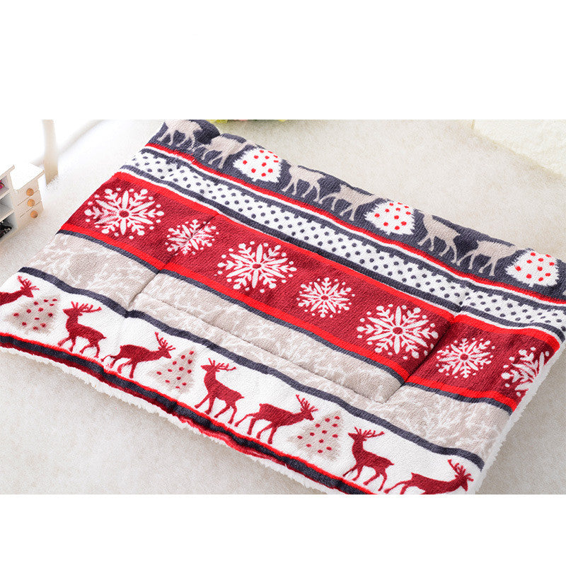 KFX-7001917 Cartoon Printed Flannel Blanket for Pets - Leopard, Sika Deer, Geometric Patterns