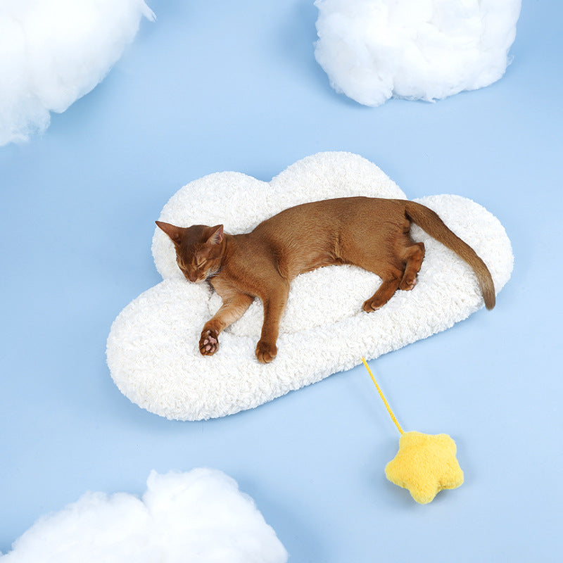 KFX-7003709 Thick Cashmere Dog and Cat Sleeping Pad for Autumn and Winter 75x46x9cm