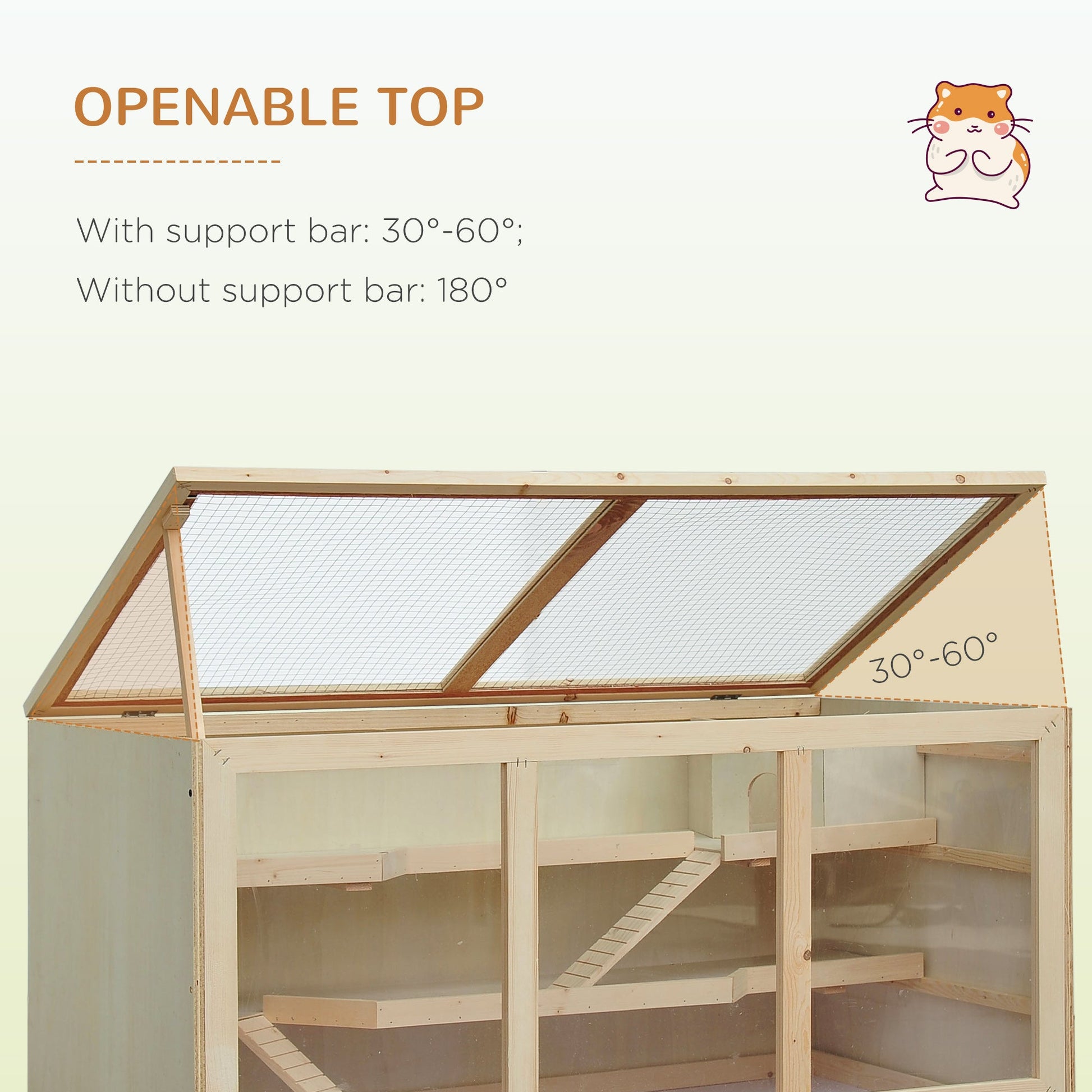KFX-7005501 Extra Large Hamster Cage with Multiple Levels, Ramps, and Easy Access Door