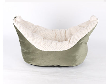KFX-7005885 Small and Medium Cat Boat Nest Bed in Peacock Blue, Gray, and Gray Pink