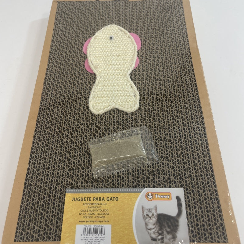 KFX-7007805 Cat Scratching Post with Multi-Level Design and Cozy Retreat Area