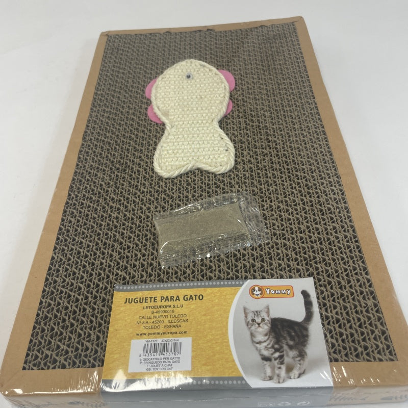 KFX-7007805 Cat Scratching Post with Multi-Level Design and Cozy Retreat Area