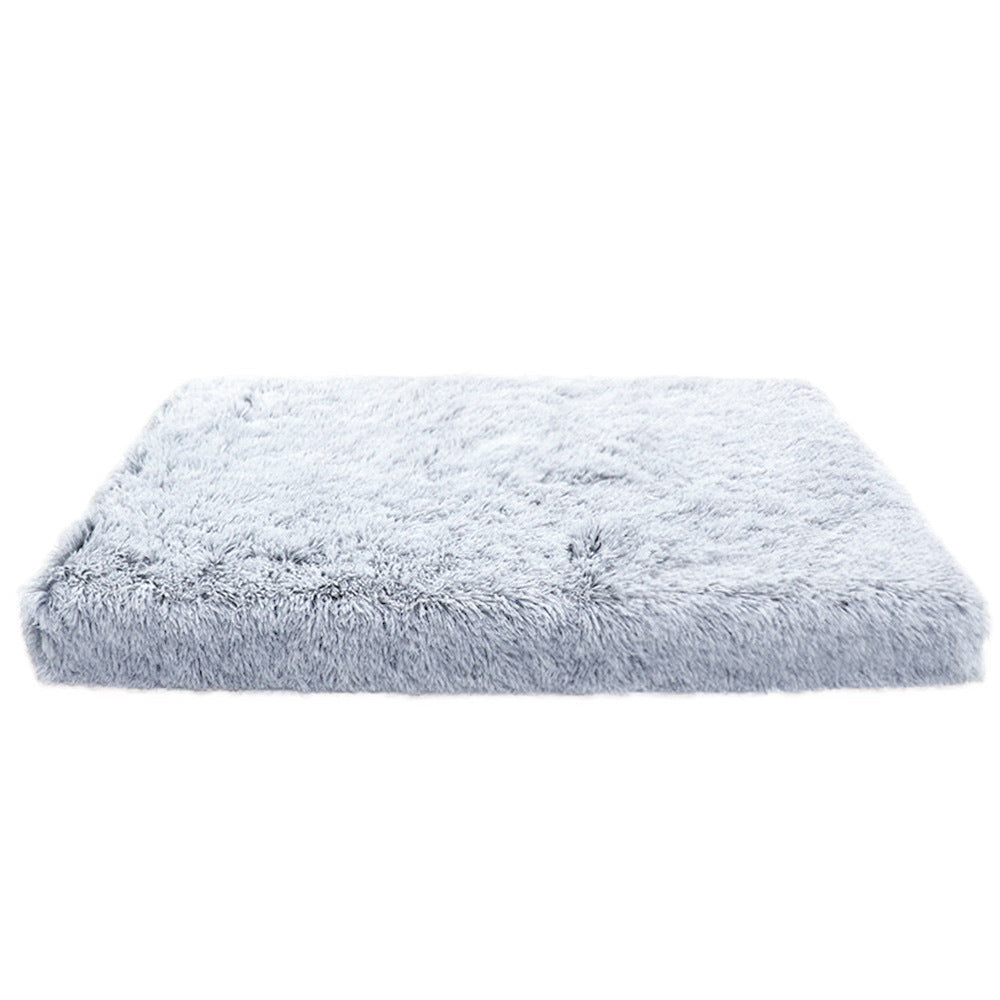 KFX-7009469 Long Pile Square Pet Mat and Detachable Non-Slip Dog Bed for Cats and Dogs, Warm Deep Sleep Sofa