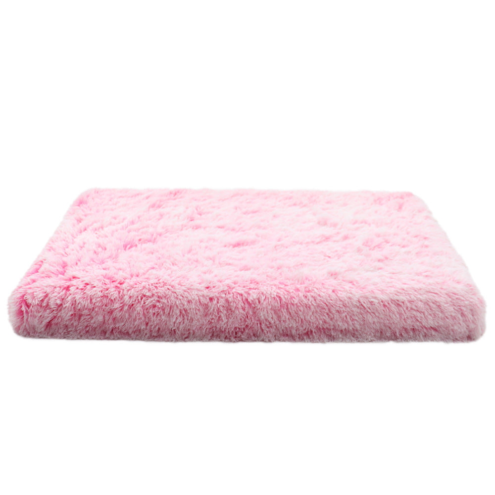 KFX-7009469 Long Pile Square Pet Mat and Detachable Non-Slip Dog Bed for Cats and Dogs, Warm Deep Sleep Sofa