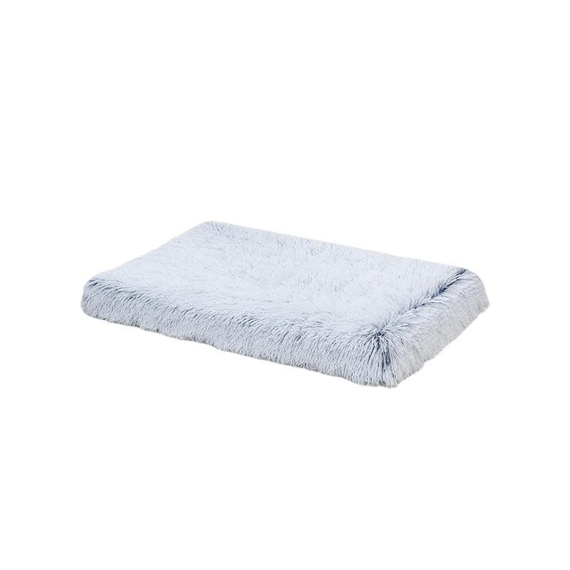 KFX-7009469 Long Pile Square Pet Mat and Detachable Non-Slip Dog Bed for Cats and Dogs, Warm Deep Sleep Sofa