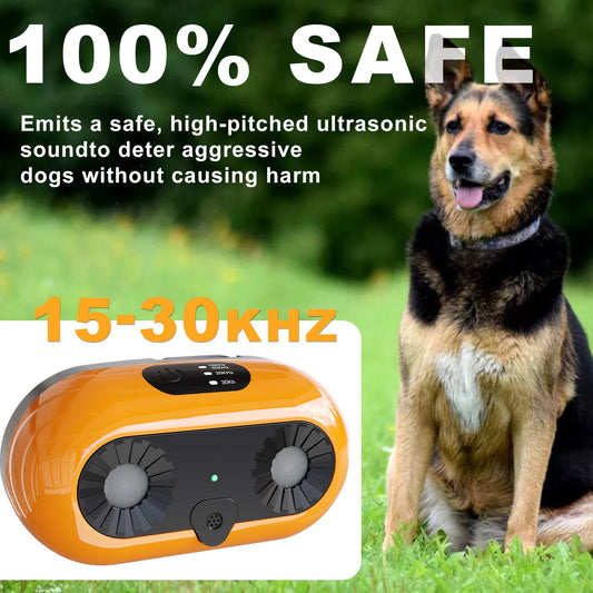 KFX-7010877 Ultrasonic Anti-Bark Device with 3 Adjustable Modes for Dogs, Effective Indoor & Outdoor Bark Control up to 50ft