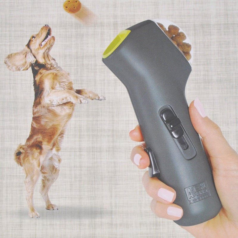KFX-7014845 Interactive Pet Snack Launcher for Dogs and Cats, Outdoor Treat Catapult Toy, Easy Grip Feeding Tool