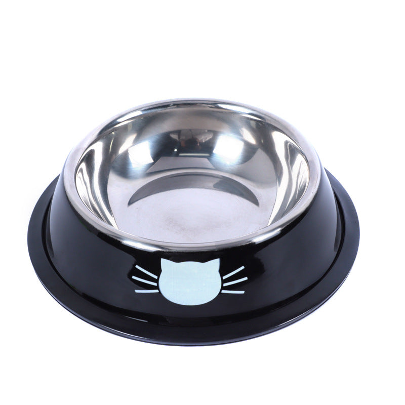 KFX-7019325 Colorful Stainless Steel Non-Slip Pet Bowls for Dogs and Cats - Set of 2/3