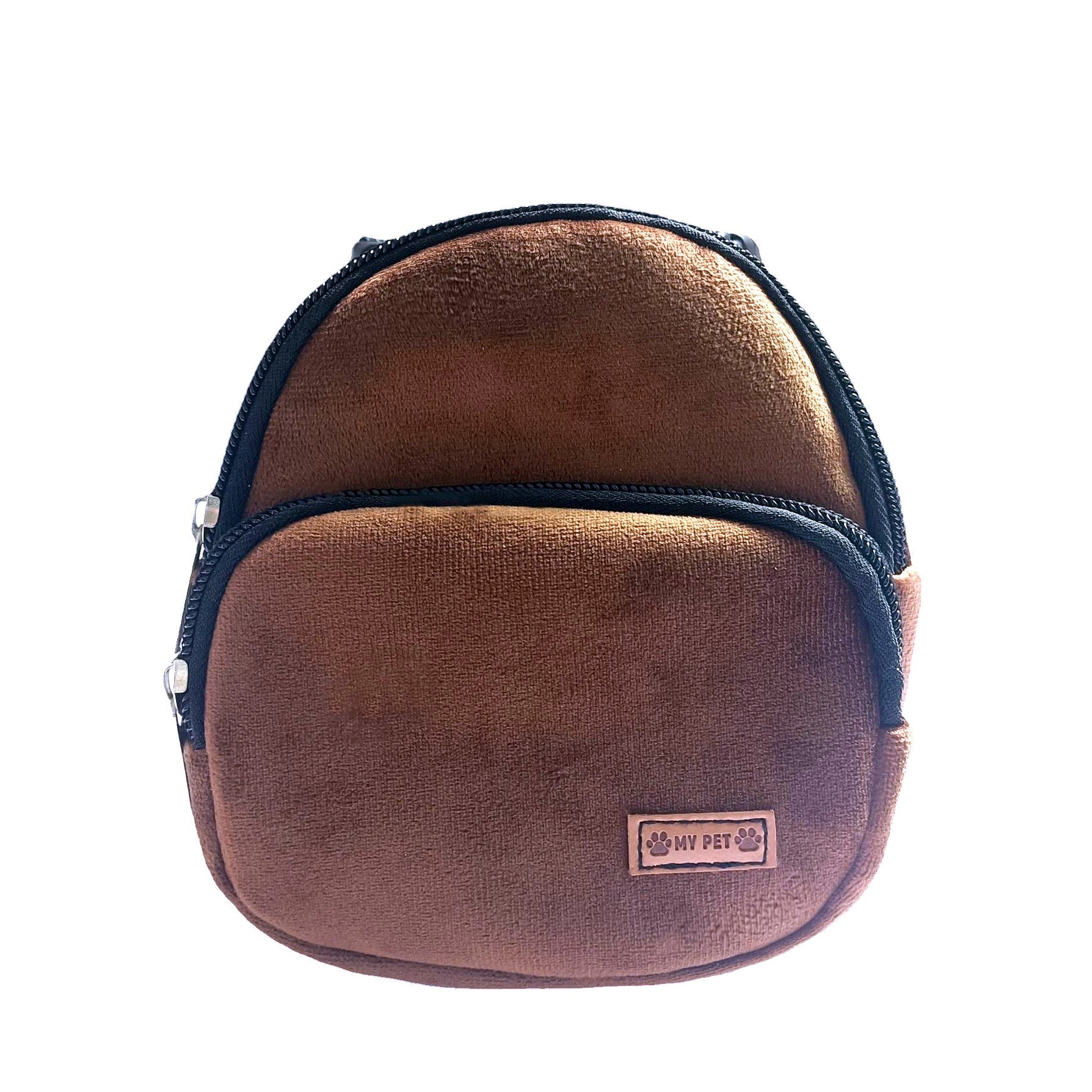 KFX-7019581 Portable Flannel Backpack for Pets - Snack Carrier for Cats and Dogs