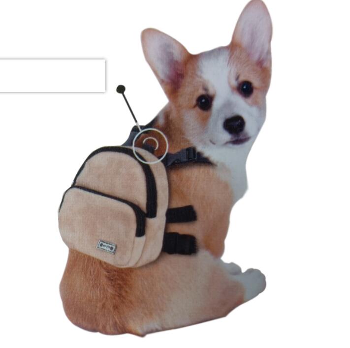 KFX-7019581 Portable Flannel Backpack for Pets - Snack Carrier for Cats and Dogs