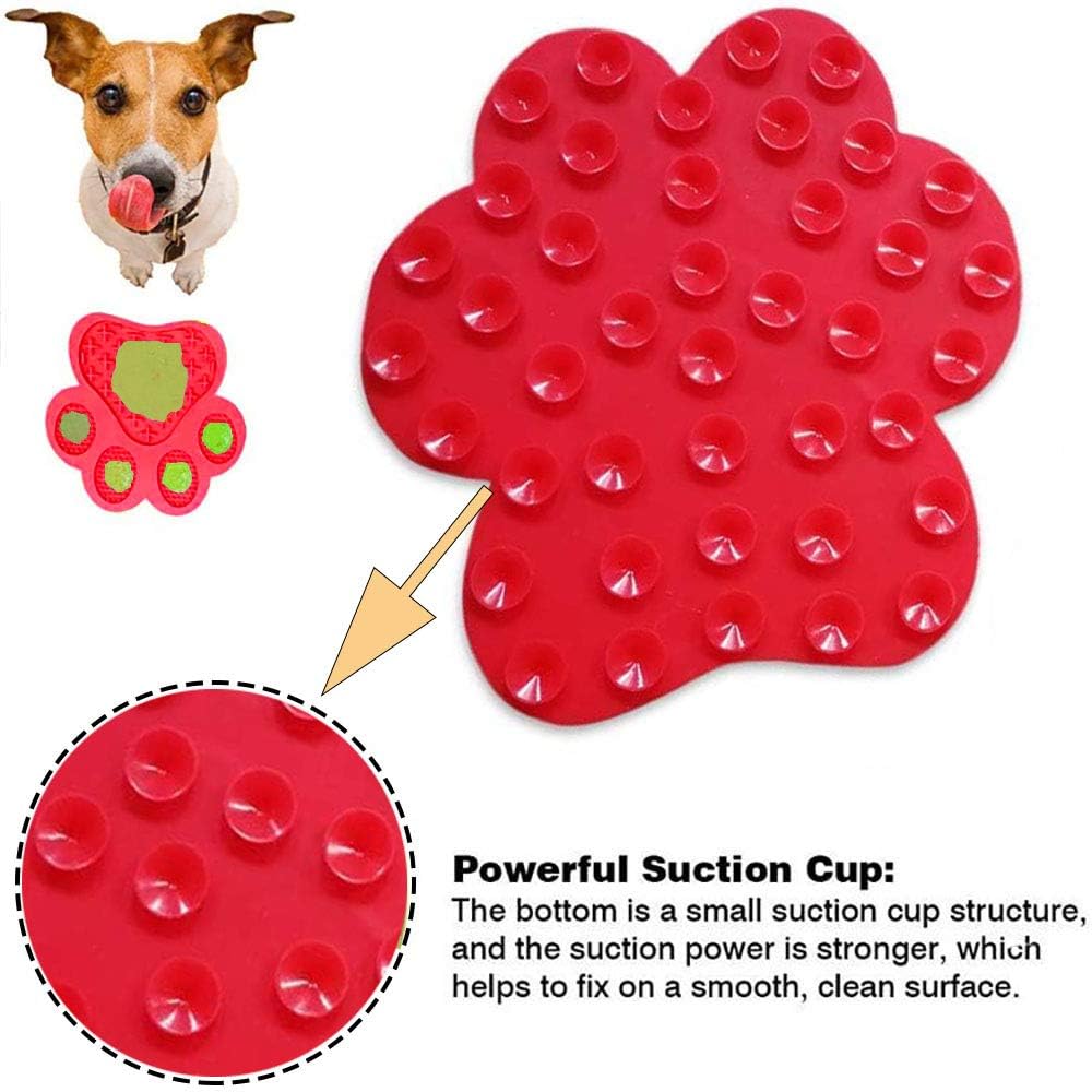 KFX-7020605 Peanut Butter Dog Licking Mat with Suction Cups for Bathing, Grooming, and Slow Feeding