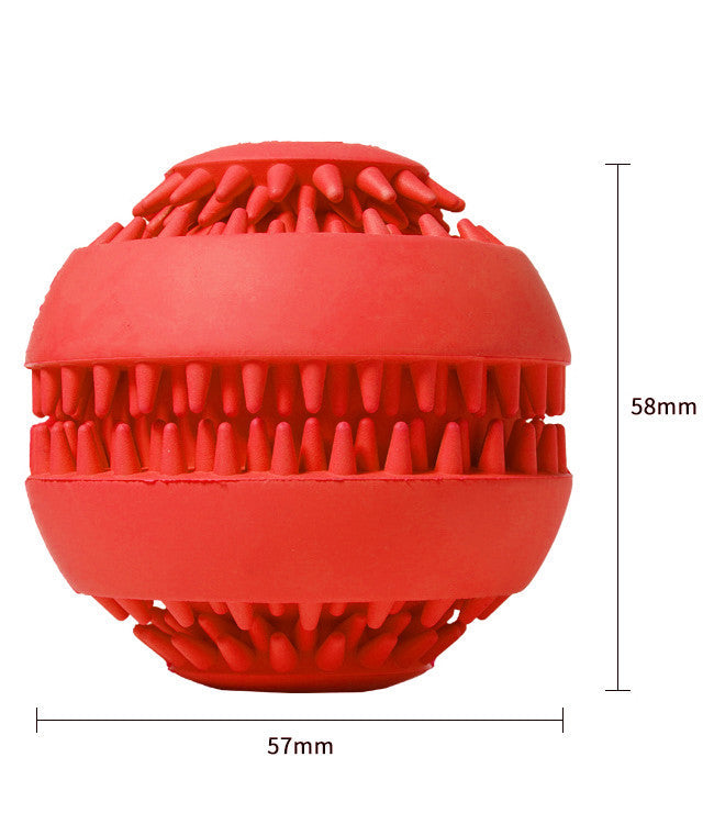 KFX-7023933 Natural Rubber Dog Molar Ball - Toothbrush Design for Effective Dental Cleaning, Available in Blue and Green