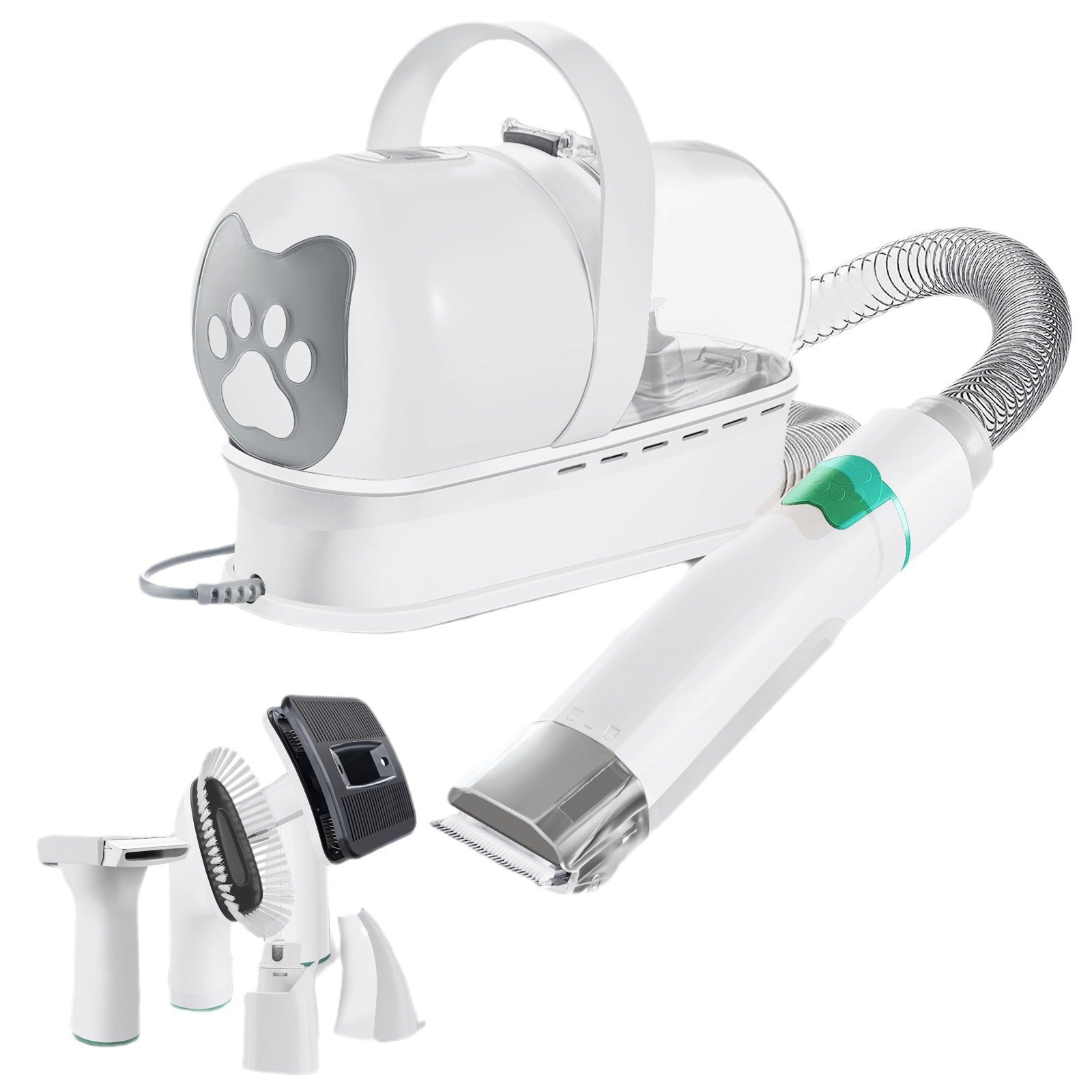 KFX-7024701 7-in-1 Multifunctional Pet Grooming Device with Vacuum Trimming for Dogs