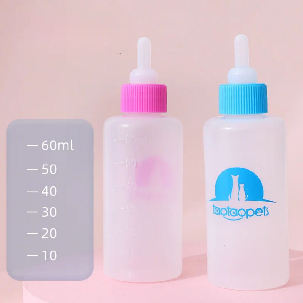 KFX-7026365 Pet Milk and Water Bottle Set for Small Dogs, Cats, Kittens, and Puppies – 4-Piece Feeding Accessory Kit