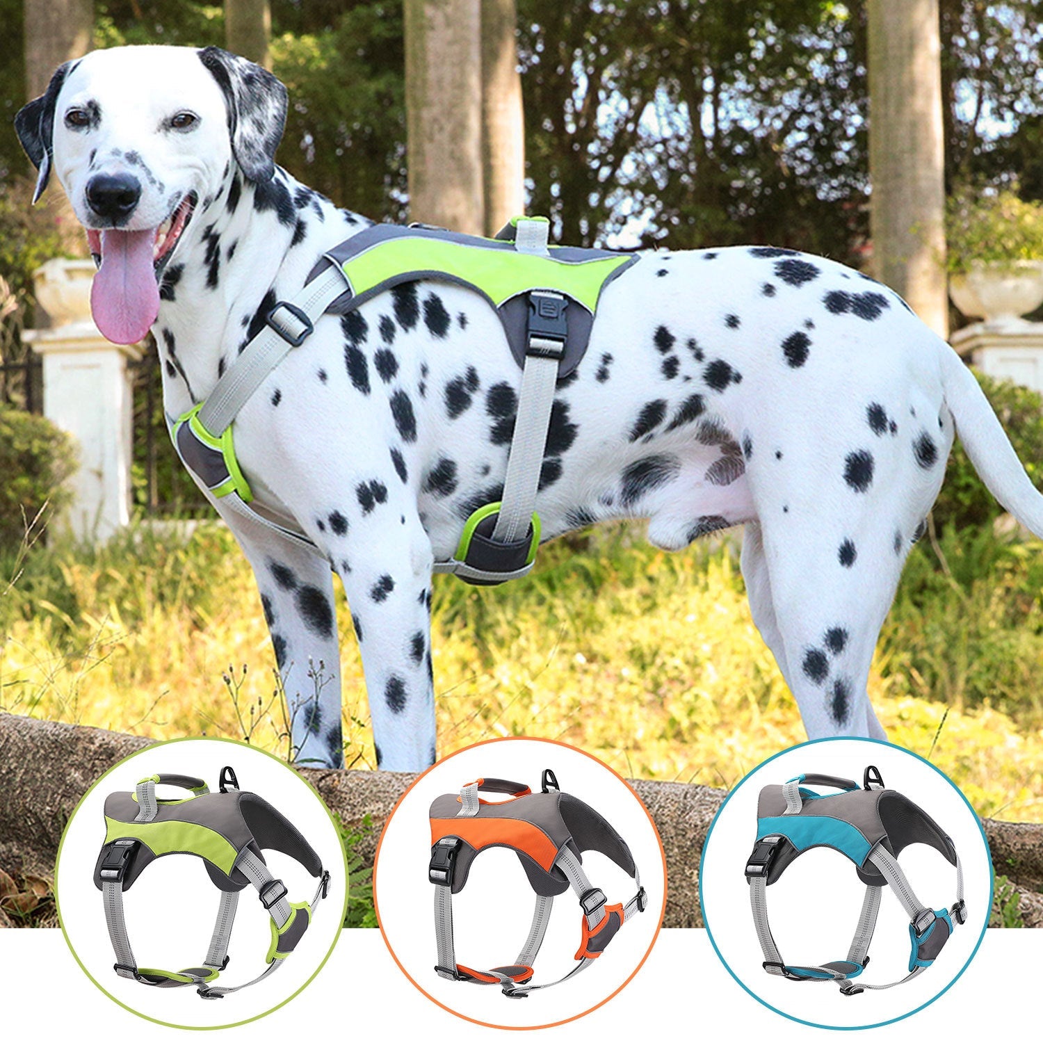 KFX-7028157 Large Dog Harness with Breathable Design and Hand-Holding Rope in Multiple Colors