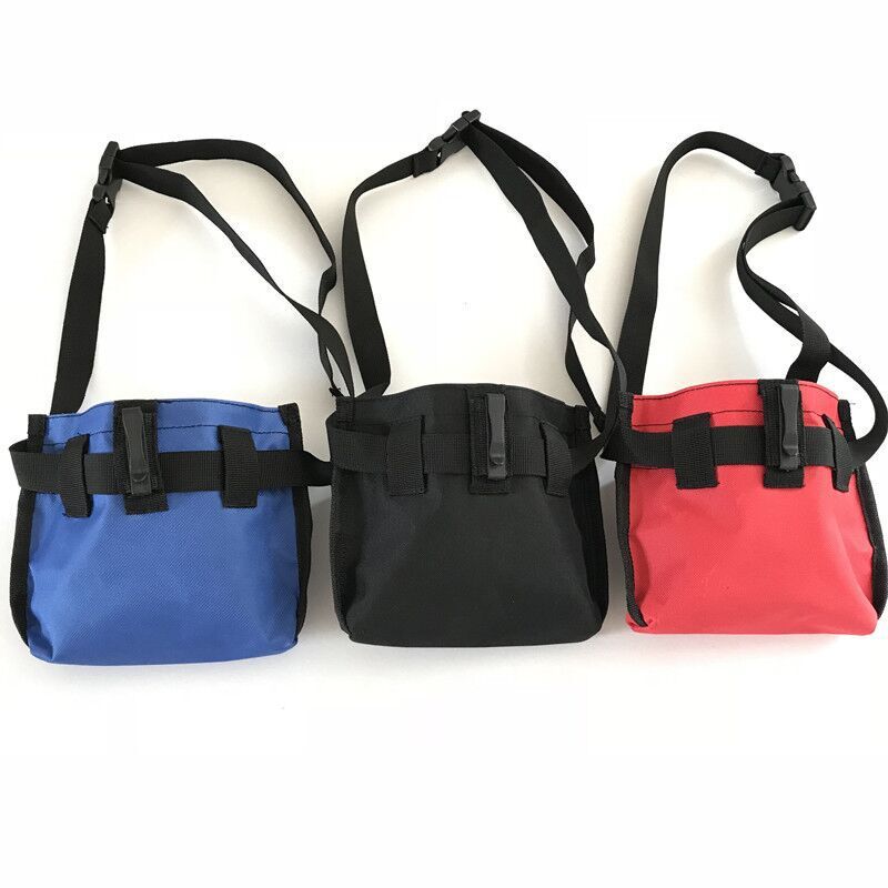 KFX-7031101 Pet Snack Bag for Training Outings - Blue, Black, Red, Oxford Cloth, 22x18x5 cm