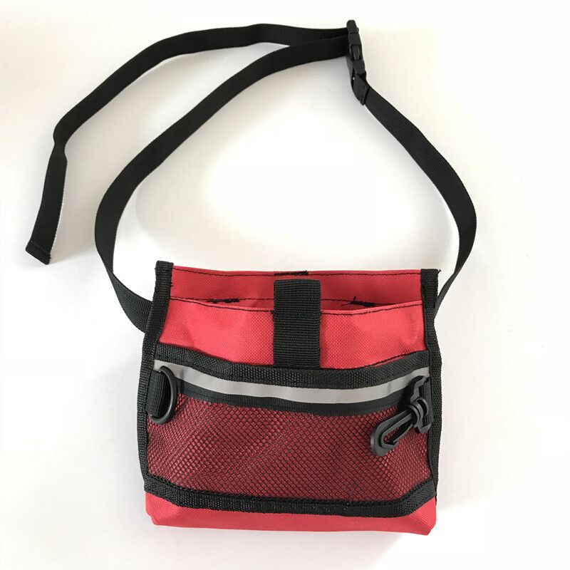 KFX-7031101 Pet Snack Bag for Training Outings - Blue, Black, Red, Oxford Cloth, 22x18x5 cm