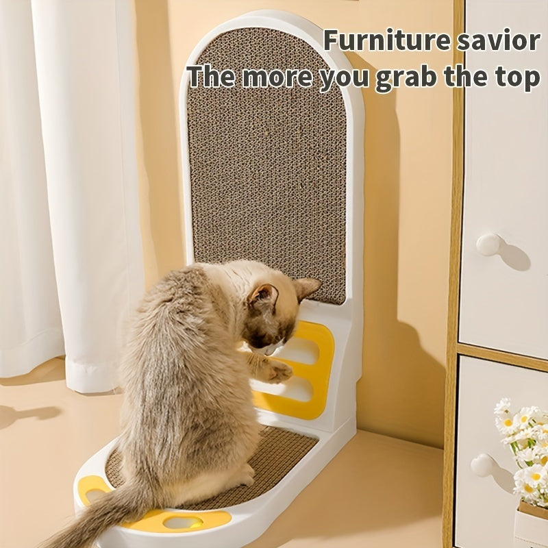 KFX-7032125 L-Shape Vertical Cat Scratching Board - Thickened, Scratch-Resistant, Durable Cat Toy