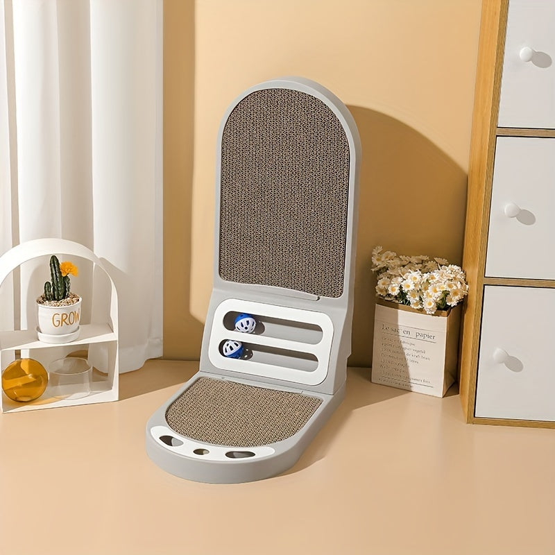 KFX-7032125 L-Shape Vertical Cat Scratching Board - Thickened, Scratch-Resistant, Durable Cat Toy