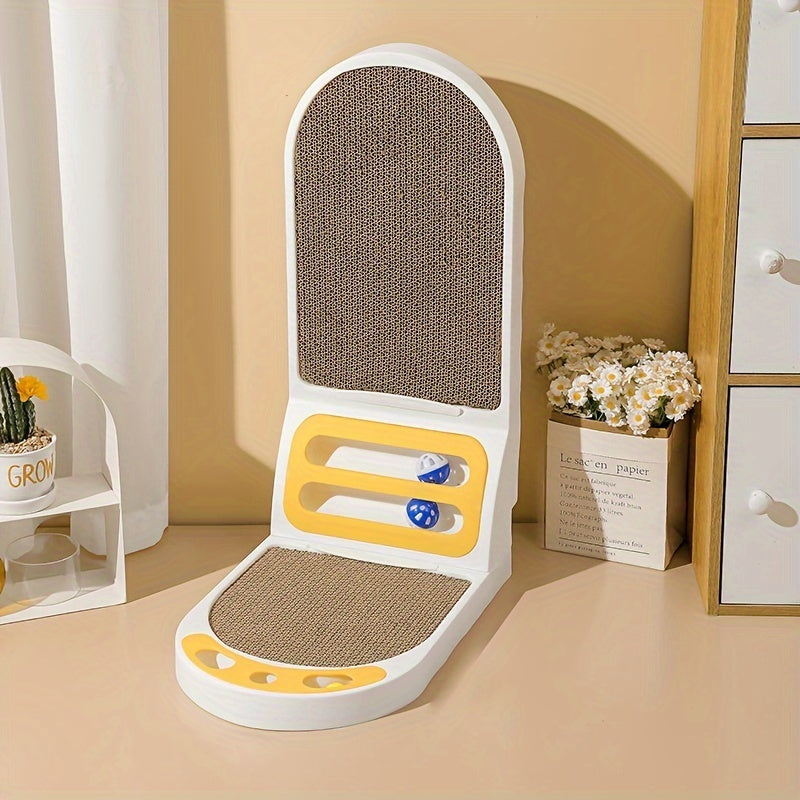 KFX-7032125 L-Shape Vertical Cat Scratching Board - Thickened, Scratch-Resistant, Durable Cat Toy