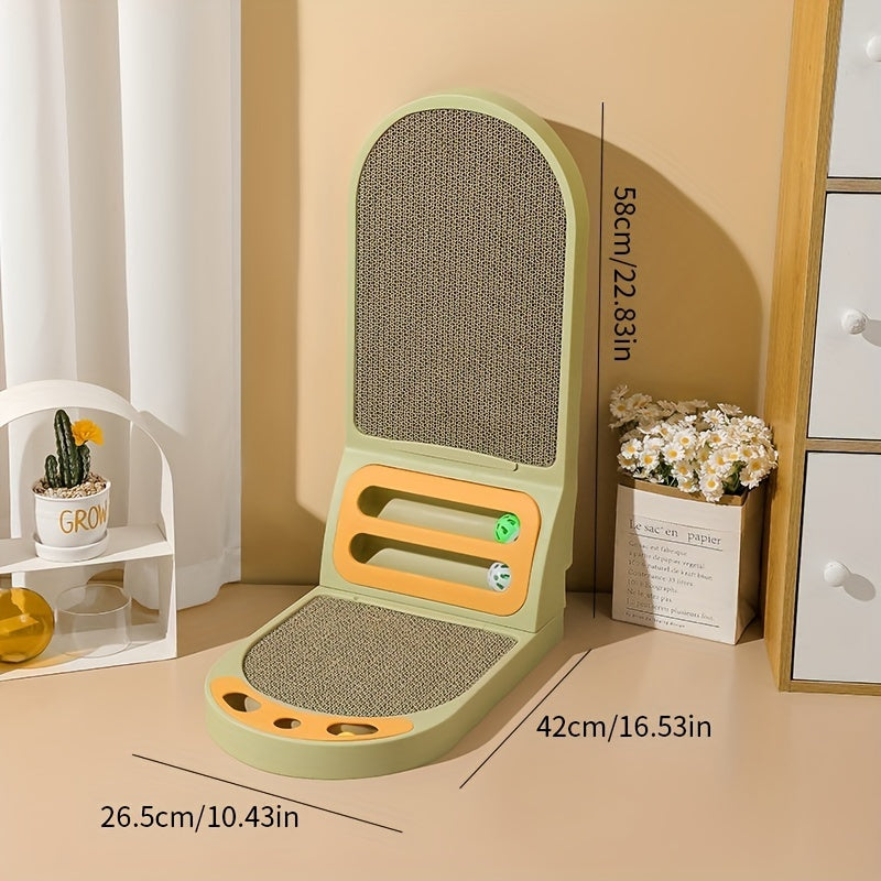 KFX-7032125 L-Shape Vertical Cat Scratching Board - Thickened, Scratch-Resistant, Durable Cat Toy